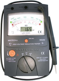 Цифро-аналоговый мегаомметр Mastech MS5202