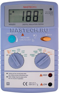 Цифровой мегаомметр Mastech MS5201